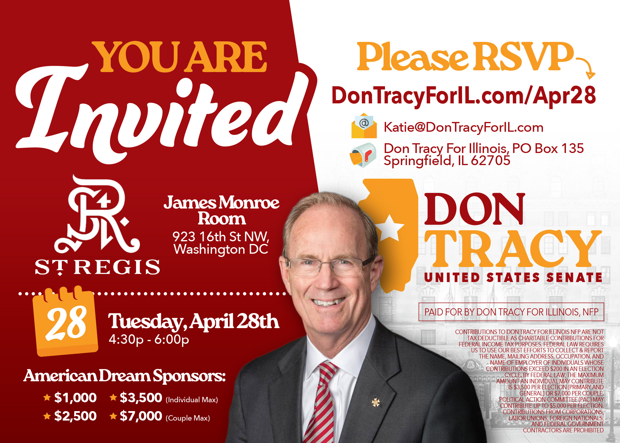 Don Tracy DC Fundraiser